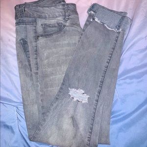 Grey Denim Jeans